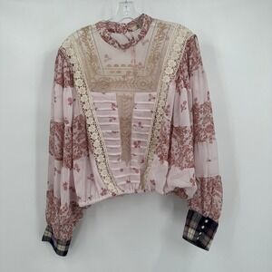 Gimmicks BKE Womens Fairy Romantic Top Size M Batwing Ethereal Shabby Chic